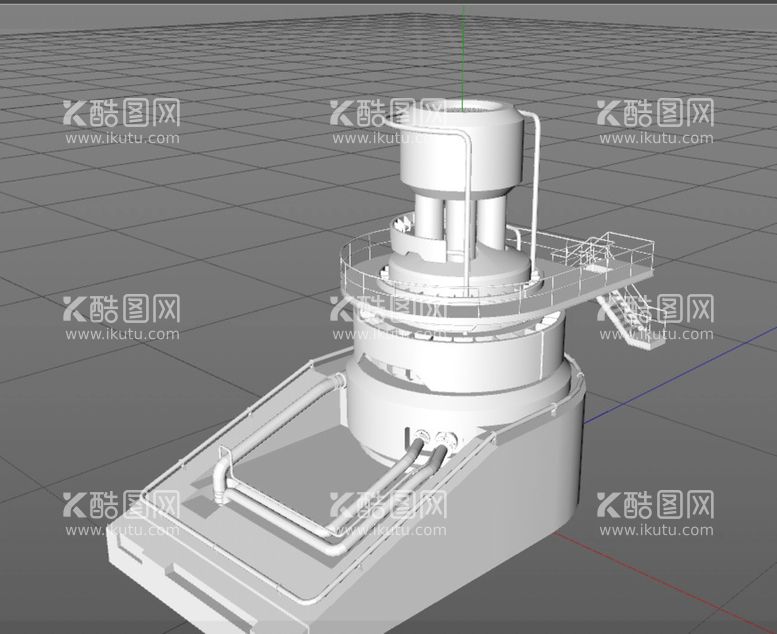 编号：46671512072359015856【酷图网】源文件下载-C4D模型工厂设备