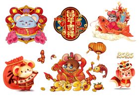 福鼠剪纸设计