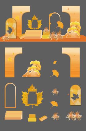 秋天美陈装置设计