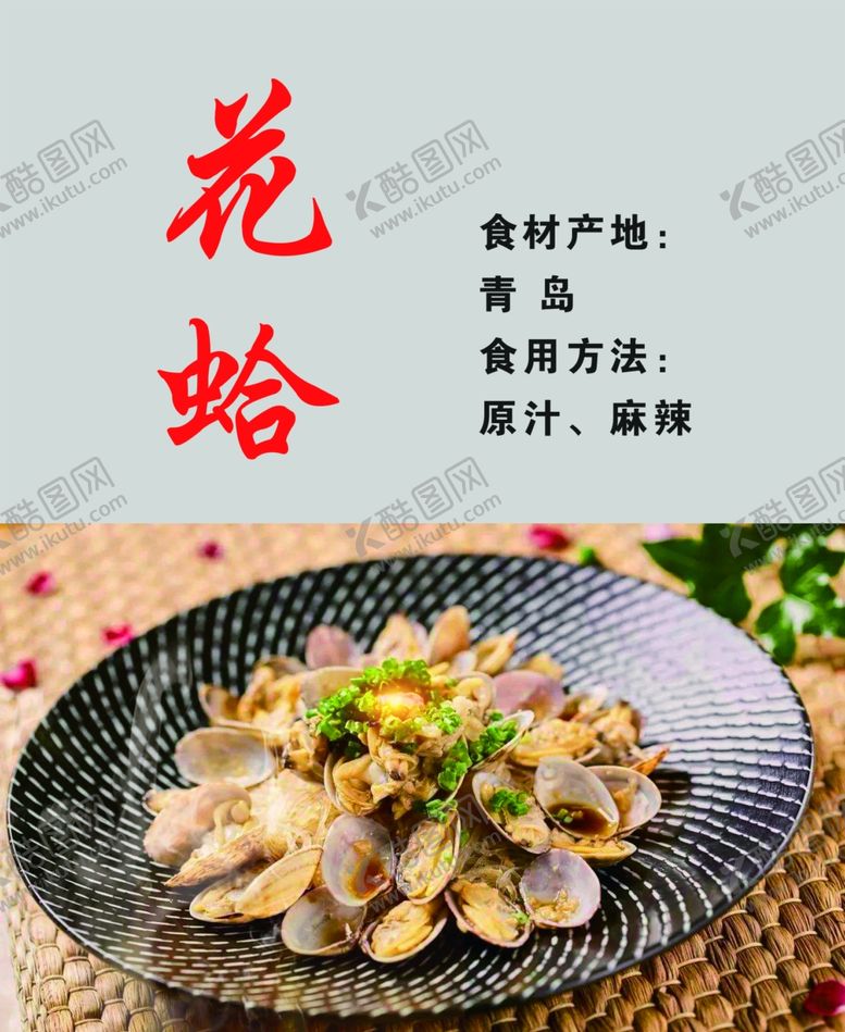 编号：89255609270117408226【酷图网】源文件下载-花蛤海鲜海产品