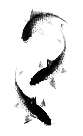 水墨鱼
