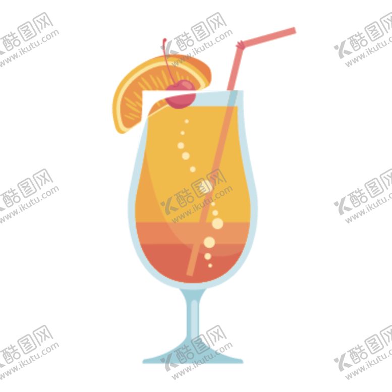 编号：41231210280244512092【酷图网】源文件下载-夏日冷饮矢量插画