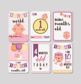 可爱宝宝生日卡片设计