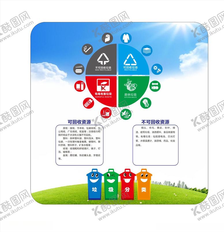 编号：66552711010614223567【酷图网】源文件下载-垃圾分类