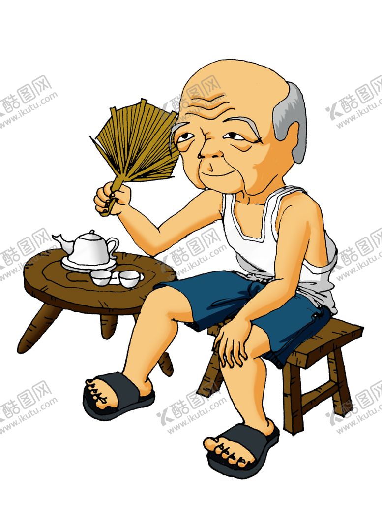 编号：38481109220234506301【酷图网】源文件下载-老爷爷手绘人物免抠元素