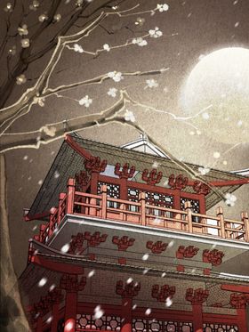 创意卡通插画图案场景梦幻竖版日常生活
