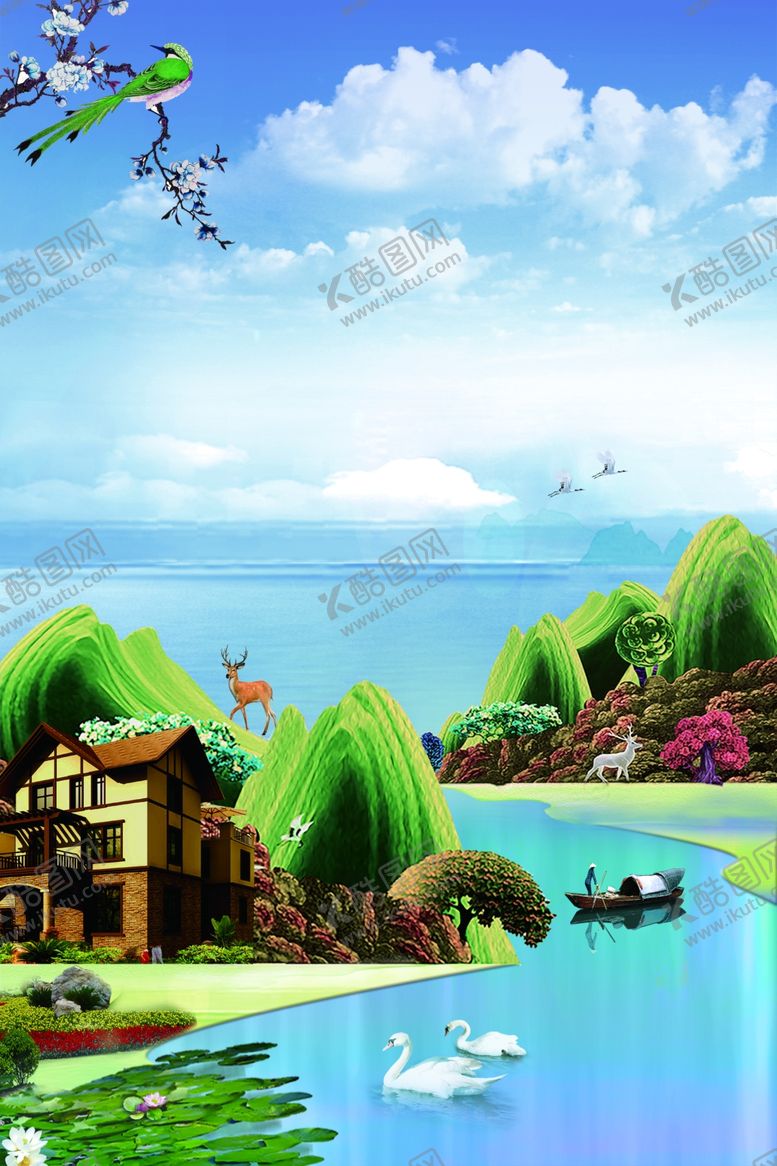 编号：70236709271101457032【酷图网】源文件下载-山水画