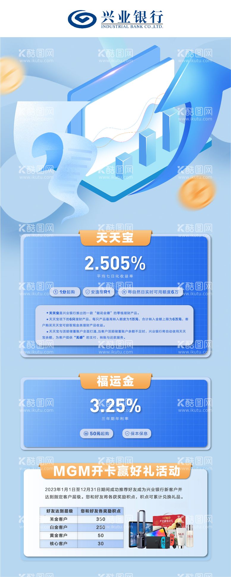 编号：41652511260007446064【酷图网】源文件下载-银行产品介绍简约海报