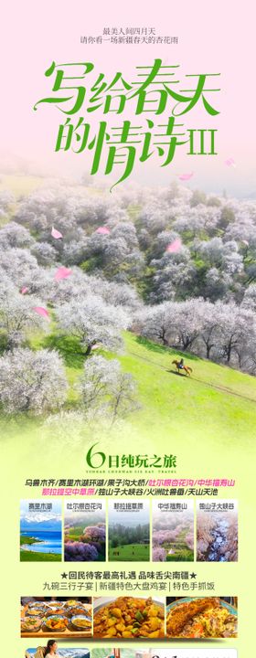 伊犁晒杏福旅游海报