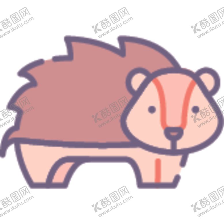 编号：68749005190907371259【酷图网】源文件下载-简笔动物矢量插画