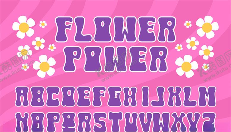 编号：93301109260601566283【酷图网】源文件下载-26个字母白色花卉