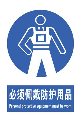 必须佩带防护用品