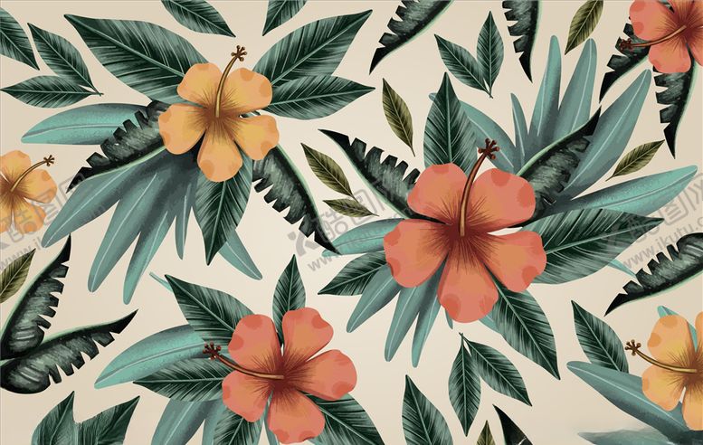 编号：75432910290022246925【酷图网】源文件下载-线条矢量手绘花草植物