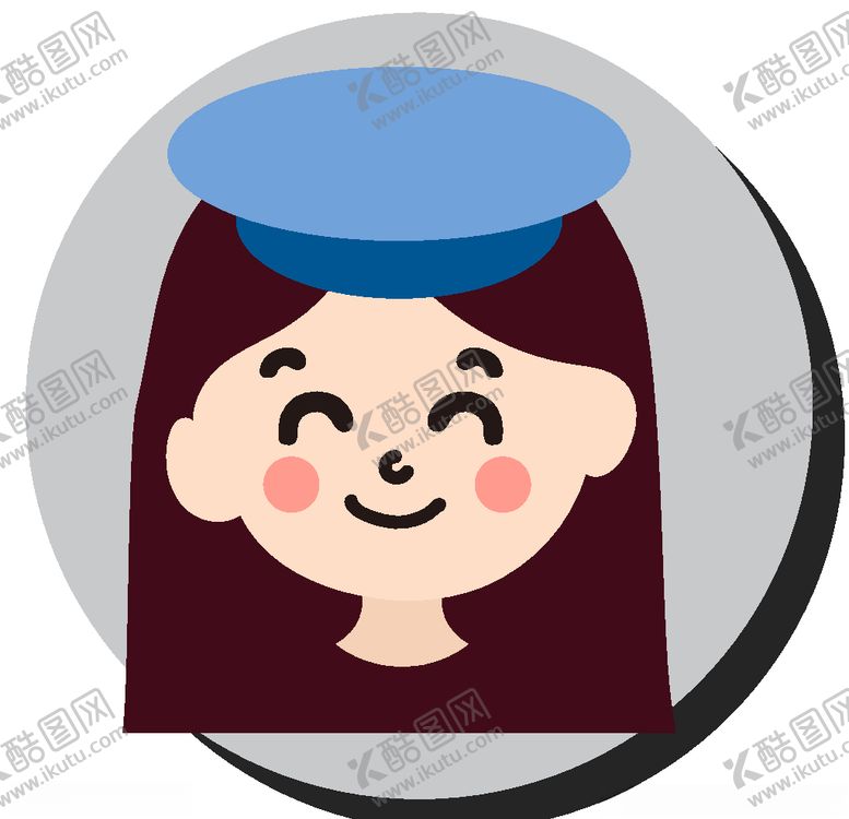编号：79788810220630555535【酷图网】源文件下载-卡通职业女孩头像