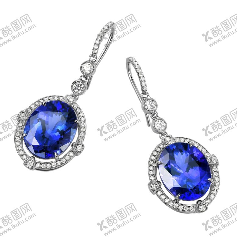 编号：47655709260159471043【酷图网】源文件下载-蓝宝石耳环