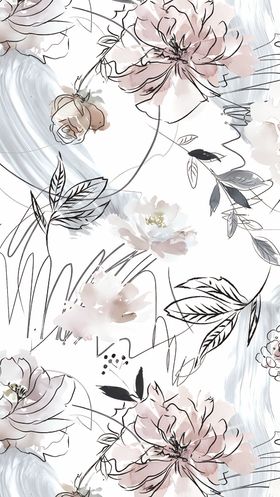 线条花数码印