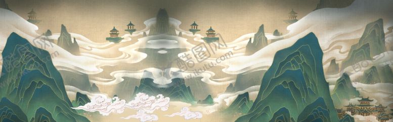 编号：72992505190938475186【酷图网】源文件下载-中国风水墨喜庆背景