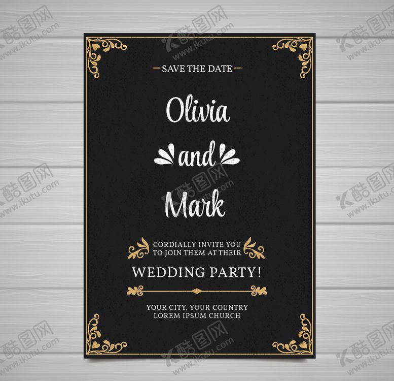 编号：61077309211527395992【酷图网】源文件下载-请柬卡片