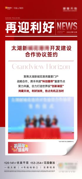 地产政策利好海报