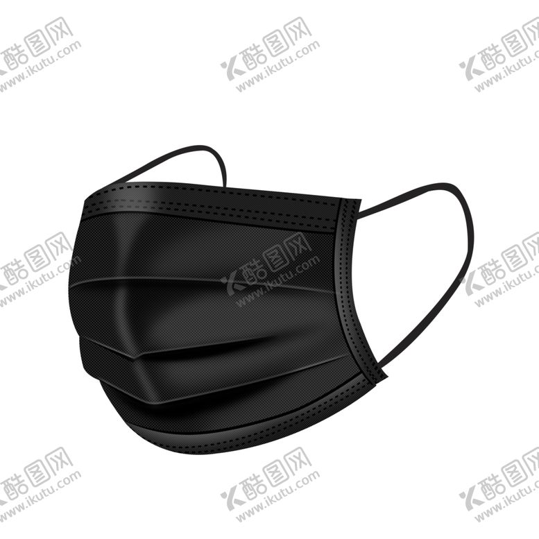 编号：41712010250547545851【酷图网】源文件下载-一次性口罩防护口罩黑色口罩