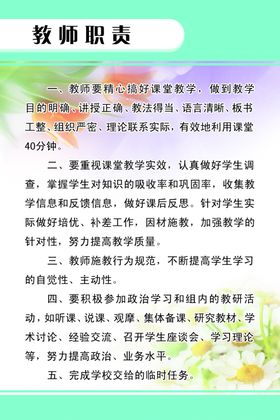 班主任准则 师德师风