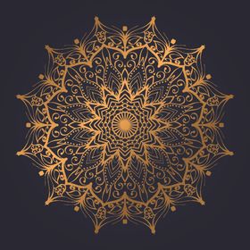 曼陀罗万花筒图案