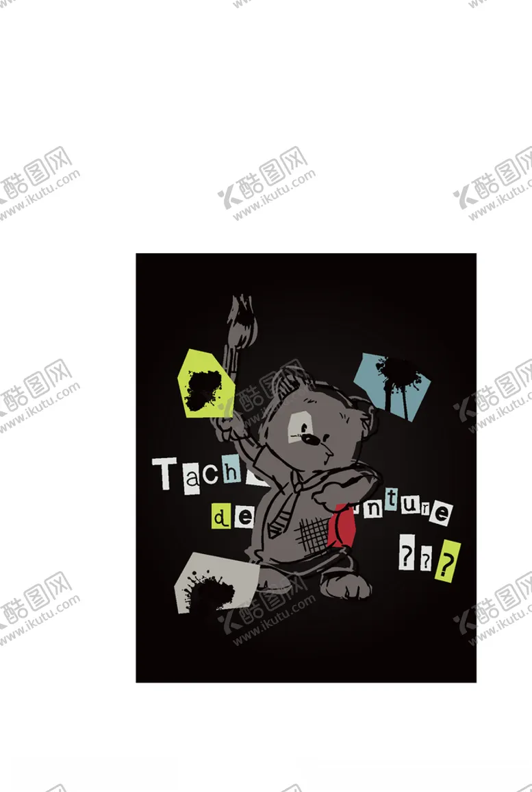 编号：31709809181057084894【酷图网】源文件下载-动物组合印花