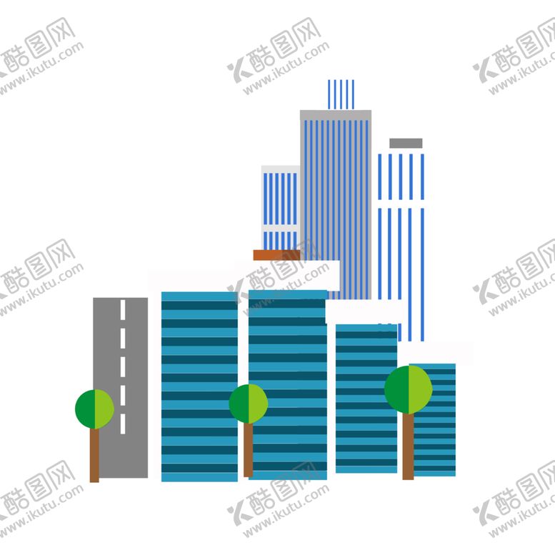 编号：95899810110427312403【酷图网】源文件下载-城市建筑剪影