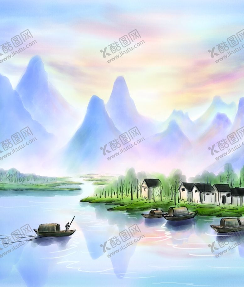 编号：61636305181905214066【酷图网】源文件下载-山村风景