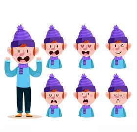 不同表情