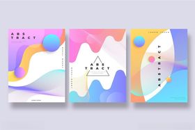 抽象几何艺术海报图片