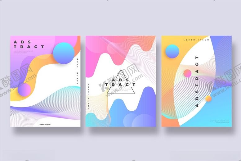 编号：48011410202227264253【酷图网】源文件下载-多彩几何抽象艺术海报