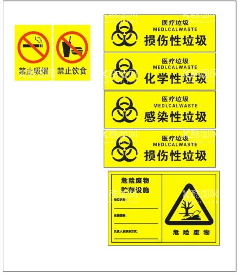 编号：65307809191229478126【酷图网】源文件下载-医疗废物制度牌