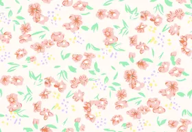 小碎花手绘乱