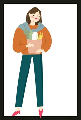 手绘卡通女孩动画动画