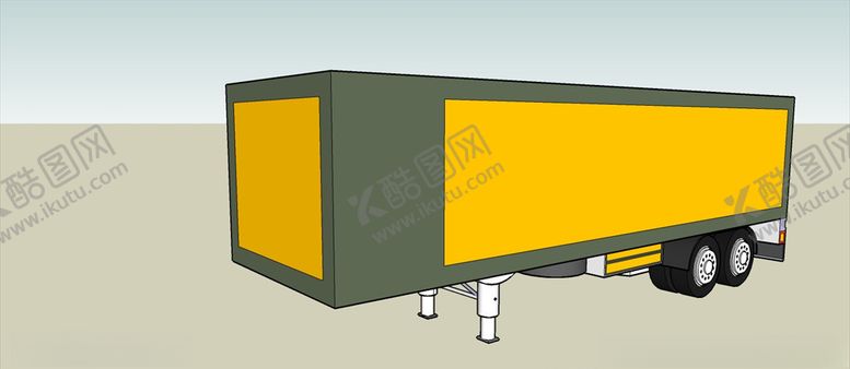 编号：52635106180507418997【酷图网】源文件下载-中型拖挂模型
