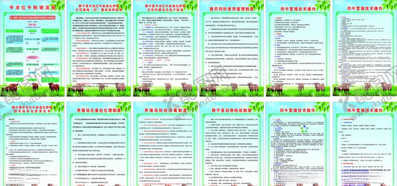 编号：87225709220602366327【酷图网】源文件下载-平凉红牛养殖化购销流程
