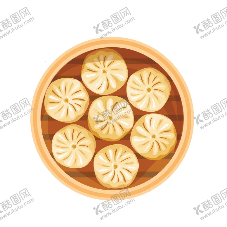 编号：83407209130058189108【酷图网】源文件下载-卡通包子早餐元素