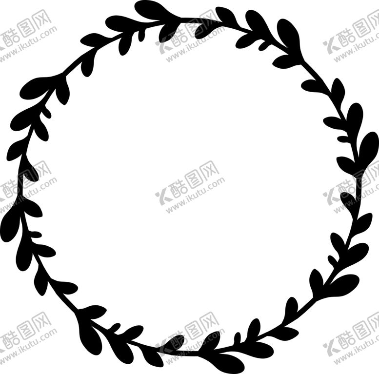编号：30543506271207546289【酷图网】源文件下载-圆形花环