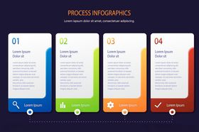 多彩信息图表模板