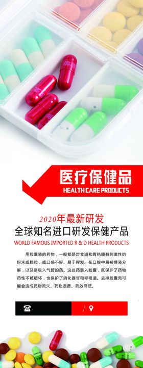 医疗保健展架海报