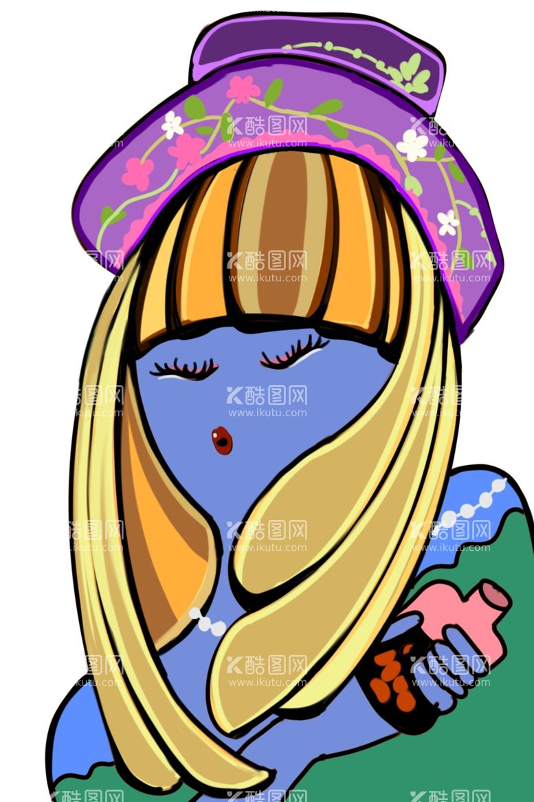 编号：80136812081613179850【酷图网】源文件下载-奶茶妹妹插画设计