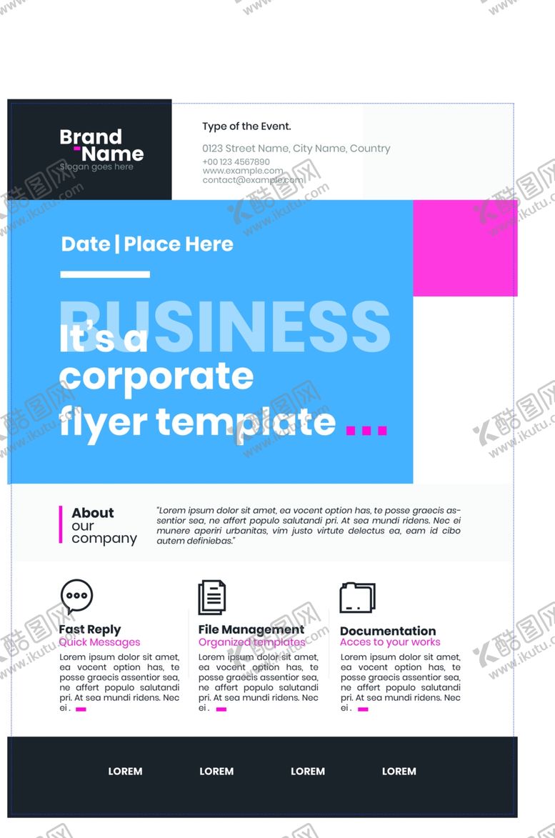 编号：54979209240936492927【酷图网】源文件下载-公司宣传单