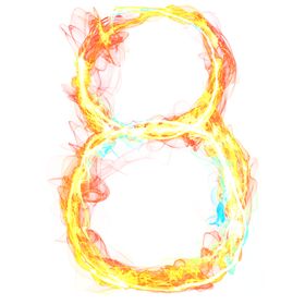 火焰数字8