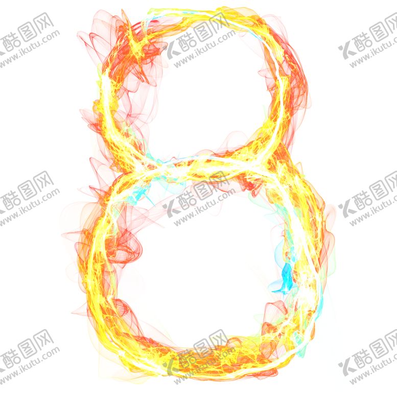 编号：73319607141613585453【酷图网】源文件下载-火焰数字8