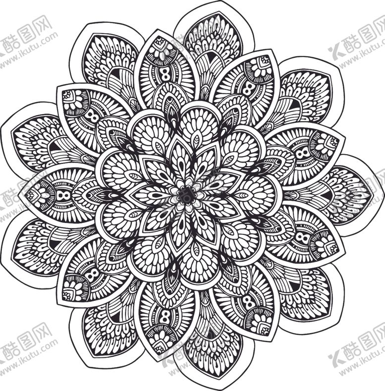 编号：85484510082129553813【酷图网】源文件下载-曼陀罗花纹