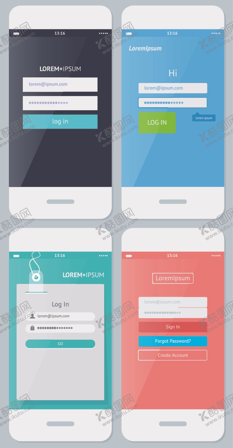 编号：73904610072116554970【酷图网】源文件下载-手机界面设计