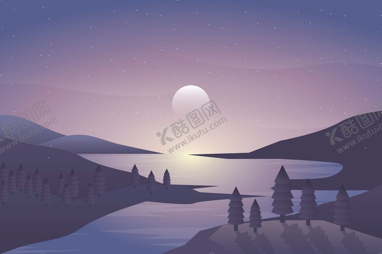 编号：81365007131609228893【酷图网】源文件下载-自然风光插画