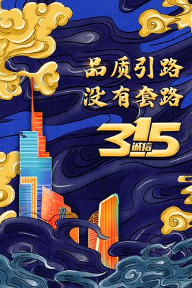 创意简约315消费者权益日诚信