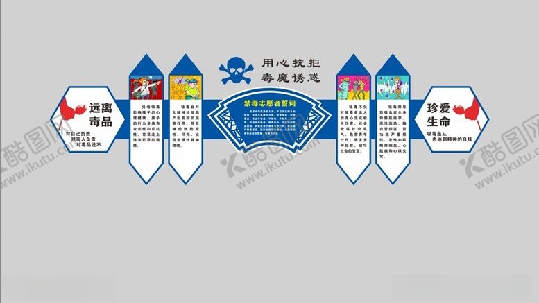 编号：33211012061128018792【酷图网】源文件下载-禁毒文化墙